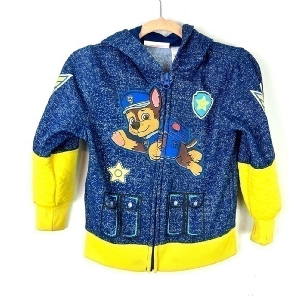 PAW PATROL Boys Kids Sweatshirt Hoodie Chase Mask Size 3T